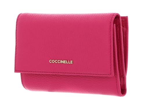 Coccinelle Metallic Soft Wallet Grainy Leather New Fucsia von Coccinelle