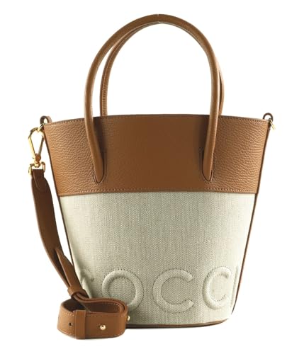 Coccinelle Myrtha Canvas Handbag Natural/Cuir von Coccinelle
