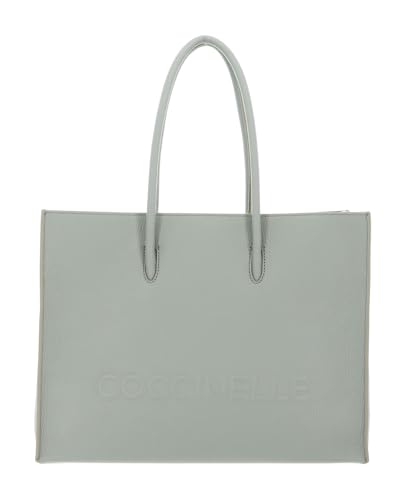 Coccinelle Myrtha Maxi Log Handbag Grained Leather Celadon Green von Coccinelle