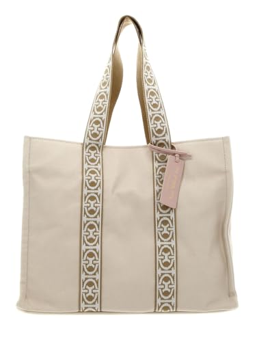 Coccinelle Never Without Bag Ribbon Handbag Canvas Fabric Natural von Coccinelle