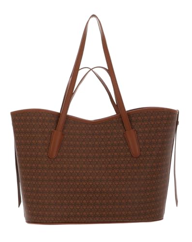 Coccinelle New Never Without Bag Shopper Coated Monogram Multi Cognac/Cognac von Coccinelle