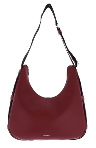 Coccinelle Schultertasche Raquel Handbag Double Grainy Leather Ribes/Prune beere von Coccinelle