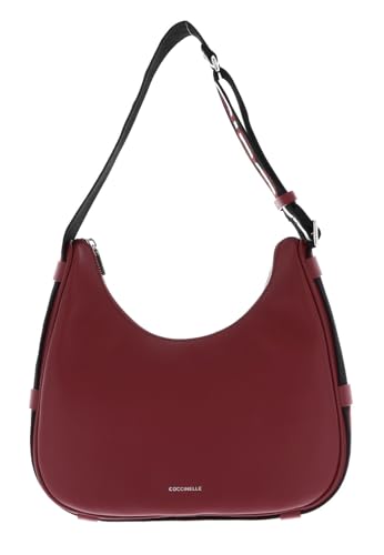 Coccinelle Schultertasche Raquel Handbag Double Grainy Leather Ribes/Prune beere von Coccinelle