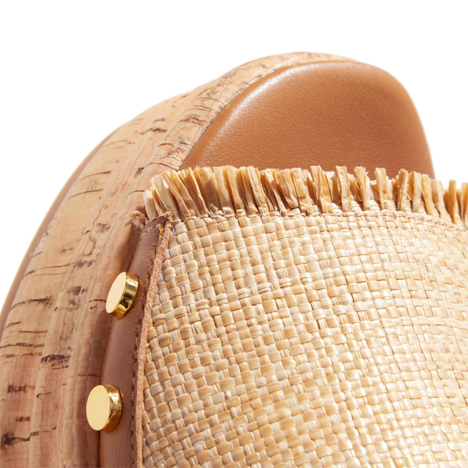 Coccinelle Slipper & Pantoletten - Wedge Straw Effect Fabric - Gr. 40 (EU) - in Beige - für Damen von Coccinelle