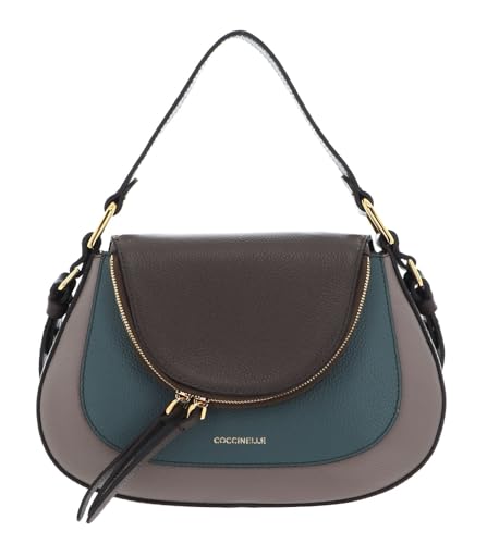 Coccinelle Sole Tricolor Handbag Coff/Kale/Warm von Coccinelle