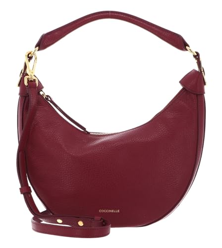 Coccinelle Sunnie Handbag Grained Leathert Garnet Red von Coccinelle