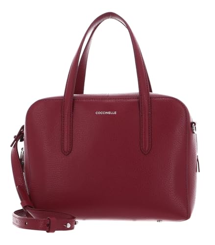 Coccinelle Swap Handbag Grained Leather Garnet Red von Coccinelle