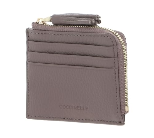 Coccinelle Tassel Credit Card Holder Warm Taupe von COCCINELLE