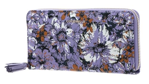 Coccinelle Tassel Flower Print Zip Around Wallet MUL. Lavend/Lave von Coccinelle