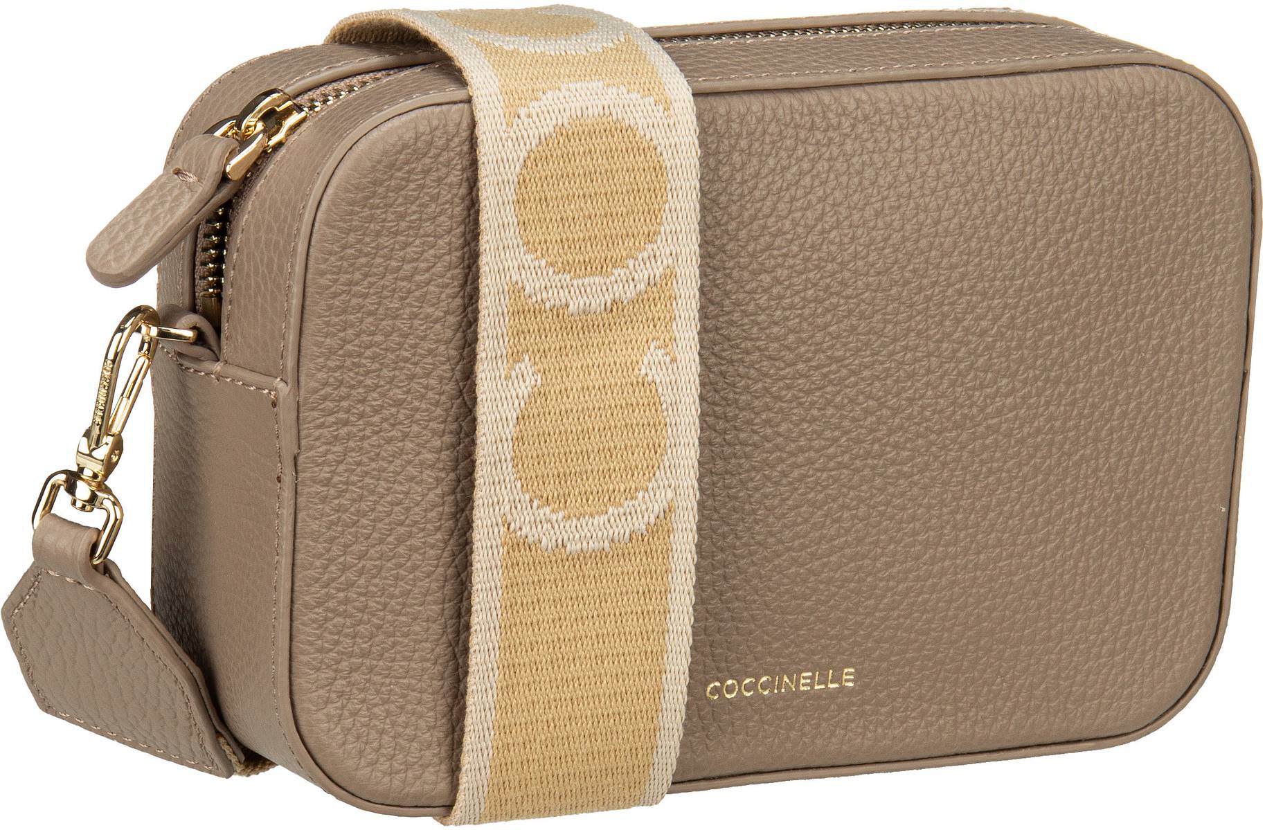 Coccinelle Tebe 55I1  in Beige (1.6 Liter), Umhängetasche von Coccinelle