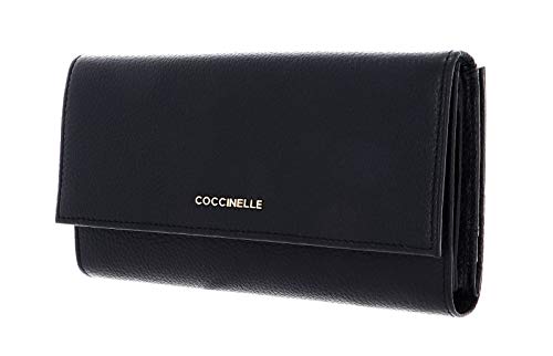 Coccinelle Metallic Soft Wallet Noir von Coccinelle