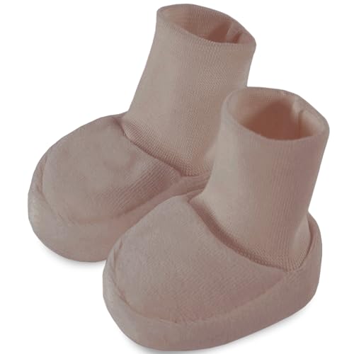 Coccoliamo - Babyschuhe, Beige – Schuhe für EIN Neugeborenes, Kleine Kinder Schuhe, Gestrickte Babyschuhe, Unisex, Mädchen, Junge, 0-6 Monate von Coccoliamo