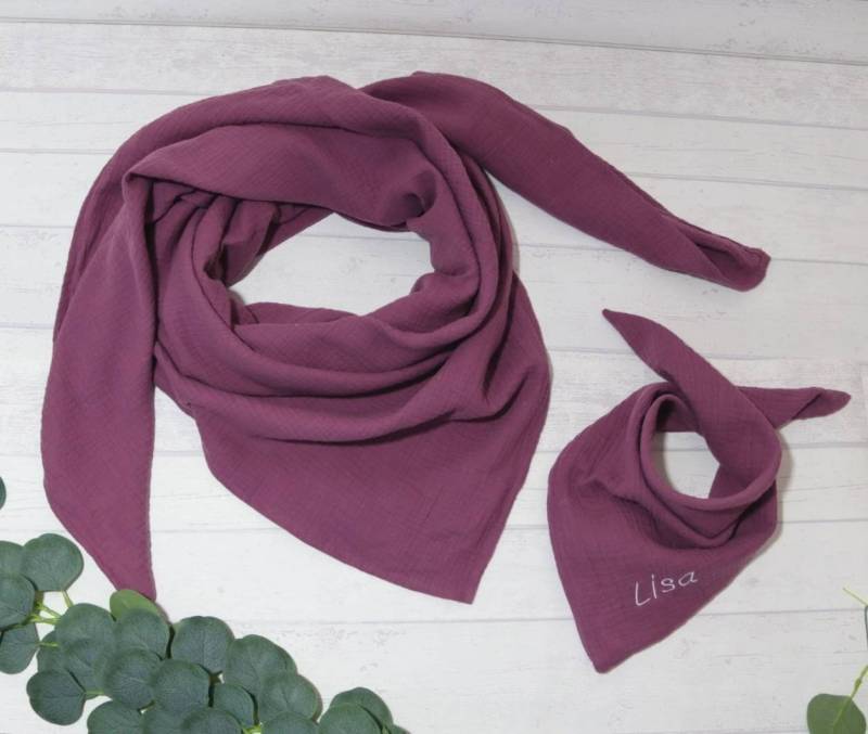 Musselintücher Im Partnerlook Für Mama Und Kind, in Verschiedenen Farben von CoccolineShop