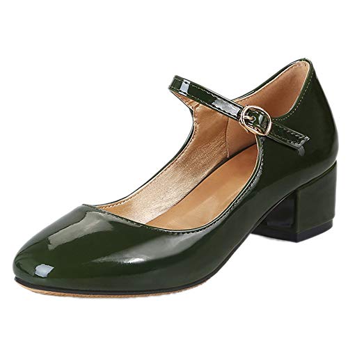 Cocey Damen Blockabsatz Pumps Datierung Schuhe (Grün, 42 EU) von Cocey
