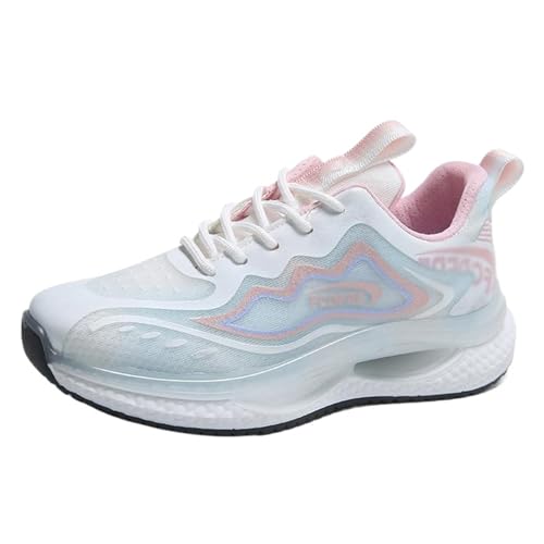 Cocey Damen Freizeitschuhe mit Farbakzent, Atmungsaktives Mesh-Innenfutter (Grün, 38 EU) von Cocey