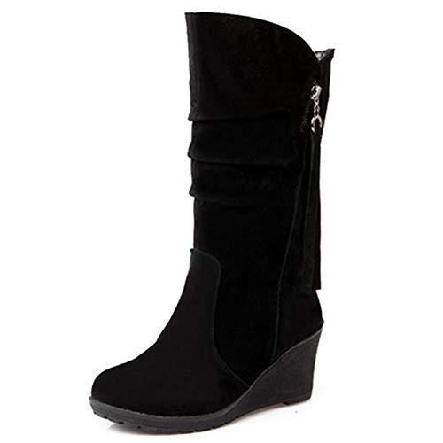 Cocey Damen Keilabsatz Langschaft Stiefel (Schwarz, 42 EU) von Cocey