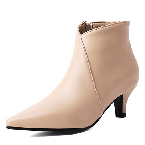 Cocey Damen Stiefeletten mit Kegelabsatz und Spitzem Zeh (Aprikose, 41EU) von Cocey