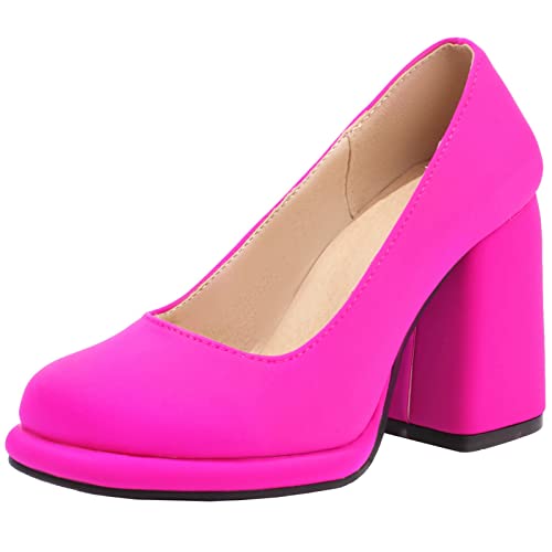 Cocey Damen Super High Heels Slip-On und Plateau Pumps mit kleinem Absatz (Fuchsia,36) von Cocey
