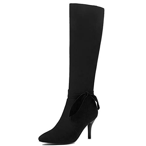 Cocey Herbst-/Winter-Stiefel mit schmalem Absatz und seitlichem Reißverschluss (Schwarz, 43EU) von Cocey