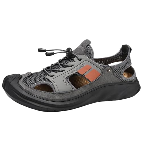 Cocey Herren Atmungsaktive Strandschuhe: Leichte Freizeitsandalen (Grau, 42 EU) von Cocey
