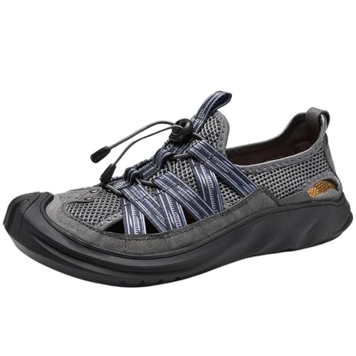 Cocey Herren Sandals Leichte Atmungsaktive Mesh Freizeitschuhe (Grau, 42 EU) von Cocey