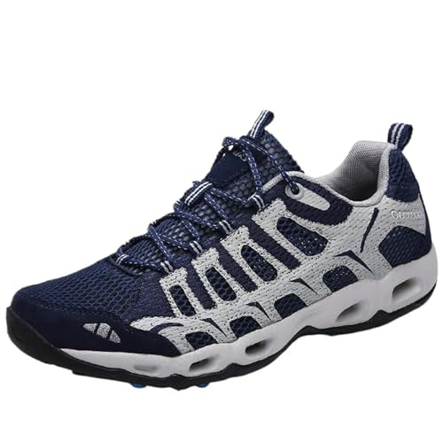 Cocey Unisex Sommer Wanderschuhe: Drainage Mesh Schuhe (Dunkelblau, 45 EU) von Cocey