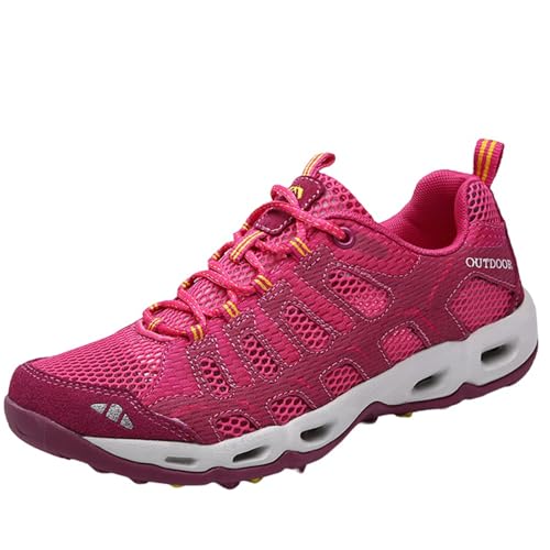 Cocey Unisex Sommer Wanderschuhe: Drainage Mesh Schuhe (Fuschia, 39 EU) von Cocey