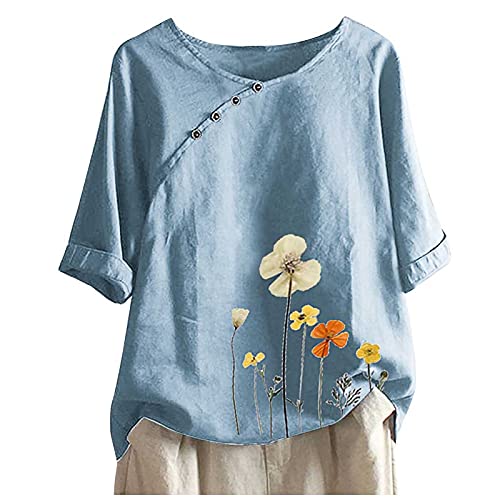 Angebote des Tages Heute Bluse Royalblau Schwarze Tshirts Damen 10Er Pack Hemd Damen Oversized Sommer T Shirt 100 Baumwolle Damen Top Mit Breiten Trägern Damen Damen Mode Sale Sale von Cocila