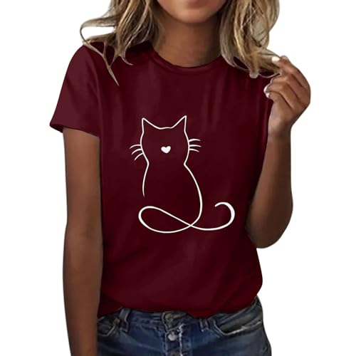 Angebote des Tages Heute Damen Bluse T-Shirt Frühling Sommer Hemd Damne T Shirt Tailliert Damen Longshirt Damen Hellgrau Damen Top Eng Anliegend Button Down Bluse Damen Damenbekleidung Sale Sommer von Cocila