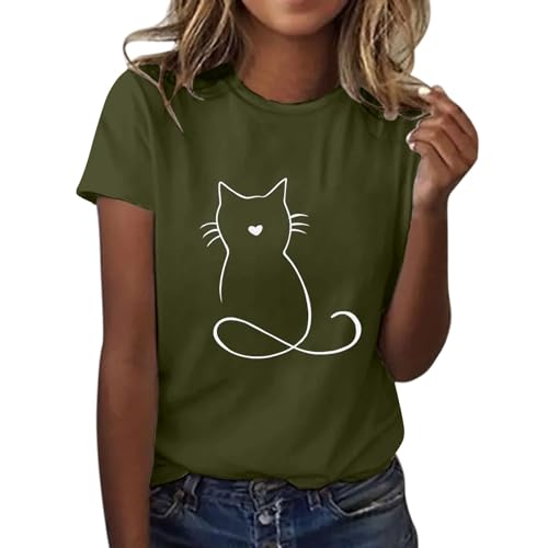 Angebote des Tages Heute Damen Bluse T-Shirt Frühling Sommer Hemd Damne T Shirt Tailliert Damen Longshirt Damen Hellgrau Damen Top Eng Anliegend Button Down Bluse Damen Damenbekleidung Sale Sommer von Cocila