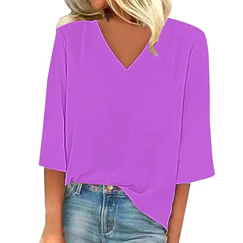 Angebote des Tages Sale Bluse Mit Gummizug Am Bund Tshirt Damen Ohne Aufdruck Schulterfreie Oberteile Shirt Waffelmuster Damen Super Kurze Damen V-Ausschnitte Top Damen Sommer Kleidung Sale von Cocila