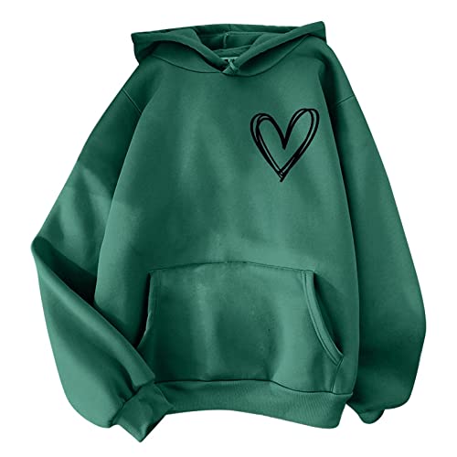 Blitzangebote des Tages Hoodie Damen Oversize Weiß Sweatshirt Sommer Langarm Locker Mit Kapuze Y2K Sweatjacke Deal Sonderangebote von Cocila