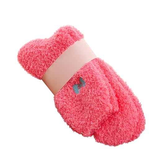 Cocila Arbeitssocken Herren Damen Colorful Women Soft Bed Socks Winter Warm Slipper Fleece Sock Biergeschenke Für Männer Socken Frauen 35-38 Weiß Crew Weiße Tennissocken 43-46 Rot Einheitsgröße von Cocila