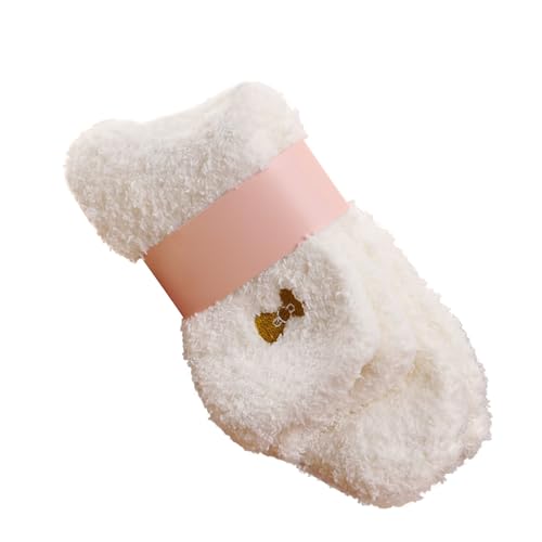 Cocila Arbeitssocken Herren Damen Colorful Women Soft Bed Socks Winter Warm Slipper Fleece Sock Biergeschenke Für Männer Socken Schwarz 39-42 Gym Weisse Tennissocken Weiß 40 Einheitsgröße 35 - von Cocila