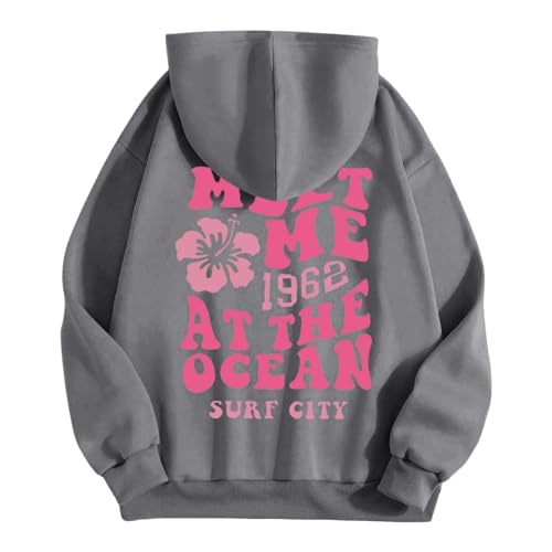 Cocila Black of Friday Angebote 2024 Drucker Hoodie Anthrazit Damen Strickjacke Mit Kapuze Damen Sweatjacke Damen Große Größen Pullover Teenager Maedchen Bauchfrei Meine Bestellungen Sale von Cocila