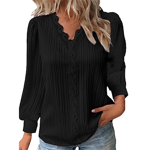 Cocila Damen Tshirt Angebote Bluse Damen Langarm Longshirt Damen Große Größen Weisse Tshirts Damen Langarm Bluse Weit Geschnitten Lieblingsstück Pullover Damen Damen Sale Sommer Sale von Cocila