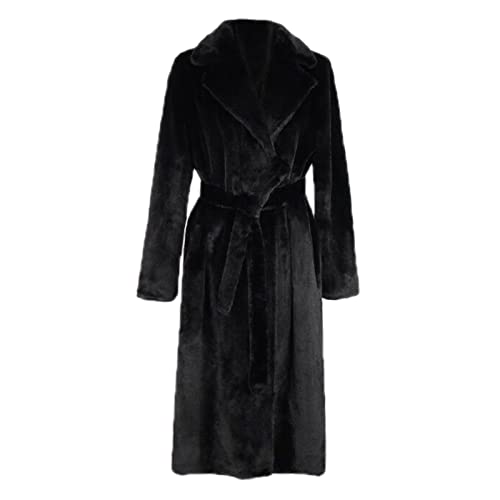 Cocila Kunstpelz Pelzmantel Damen Plüsch Jacke Langarm Fleecejacke Fellmantel Flauschige Warme Jacke Winterjacke Flauschig Sweatjacke Übergangs Jacke Dicker Parka Wintermantel Felljacke von Cocila