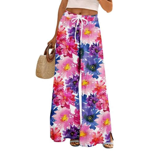 Cocila Pantalon Fluide Femme Été Décontracté de Imprimé Floral Avec Poches Boheme Pantalon Elastique Femme Large Confort Ample Pants Strandhose Leichte und Luftige High Waist Freizeithose Cocila Pantalon Fluide Femme Été Décontracté de Imprimé Floral Avec Poches Boheme Pantalon Elastique Femme Large Confort Ample Pants Strandhose Leichte und Luftige High Waist Freizeithose von Cocila