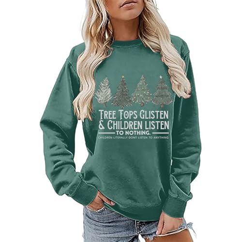 Cocila Sweatshirt Damen Herbst Winter Pullover mit Huhn Aufdruck Modisches Langarmshirt Rundhalsausschnitt Pullover Retro Longshirt von Cocila