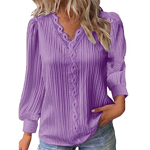 Cocila Tshirt Damen Angebot Damen Langarmshirt Rundhals Oberteile Shirts Damen Sommer Oversize Damen Schwarz Langarmshirt Bluse Oversize Langarm Damenbekleidung Sale Marken Sommer von Cocila