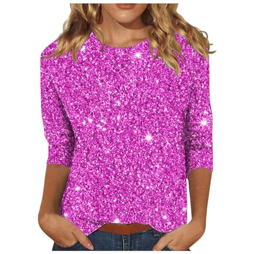 Damen T-Shirt Elegant Von Sängerin Pink - Herbst Oberteile Fließend Sommer Top Locker - Bluse Angebote Sale Damen T-Shirt Elegant Von Sängerin Pink - Herbst Oberteile Fließend Sommer Top Locker - Bluse Angebote Sale von Cocila