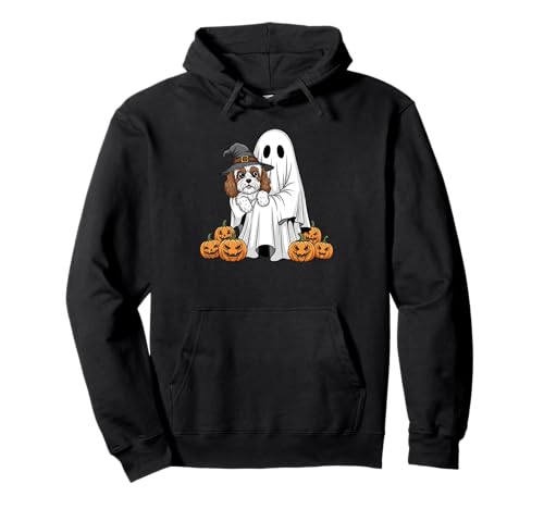 Lustiger Geist Cockapoo Kürbis Halloween Kinder Herren Damen Pullover Hoodie von Cockapoo Lovers Cute Halloween Outfits Boy Girl