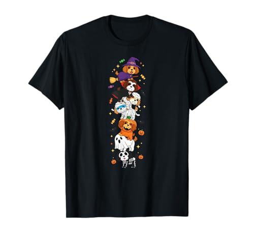 Lustiger Cockapoo Hexe Vampir Geist Halloween Kinder Herren Damen T-Shirt Lustiger Cockapoo Hexe Vampir Geist Halloween Kinder Herren Damen T-Shirt von Cockapoo Lovers Halloween Skeleton Mummy Outfits