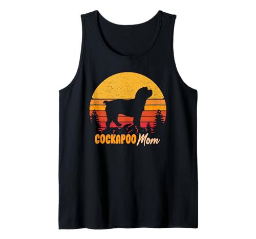 Kakadu Mama Mama Vintage Retro-Hund Frauengeschenk Tank Top Kakadu Mama Mama Vintage Retro-Hund Frauengeschenk Tank Top von Cockapoo Mom Gifts