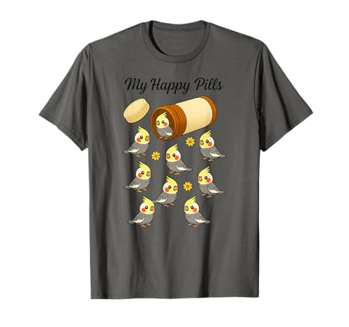 Lustige Nymphensittiche My Happy Pills Tierliebhaber Jungen Mädchen Kinder T-Shirt Lustige Nymphensittiche My Happy Pills Tierliebhaber Jungen Mädchen Kinder T-Shirt von CockatielAxis1