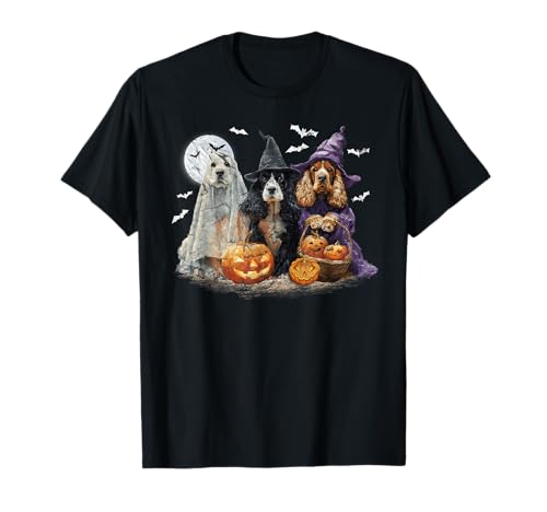 Herren Damen Cocker Spaniel Happy Halloween Hundeliebhaber T-Shirt Herren Damen Cocker Spaniel Happy Halloween Hundeliebhaber T-Shirt von Cocker Spaniel Dog Pumpkin Happy Halloween