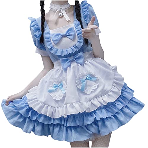Damen Schöne Maid Cosplay Kostüm Animationsshow Japanisches Outfit Kleid Kleidung Maid Kostüm Cosplay Anime Expo Kostüm Japanisches Restaurant Arbeitskleidung Anzug Rock Nettes Maid Kostüm Cos von Cockjun