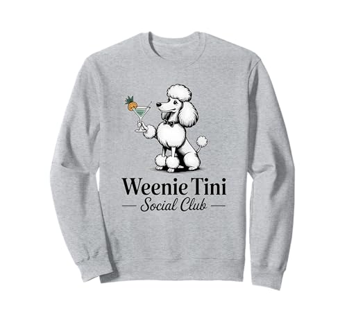 Cocktails & Pudel Social Club Pudel Design für Frauen Sweatshirt Cocktails & Pudel Social Club Pudel Design für Frauen Sweatshirt von Cocktail Enthusiasts and Poodle Lovers Co.