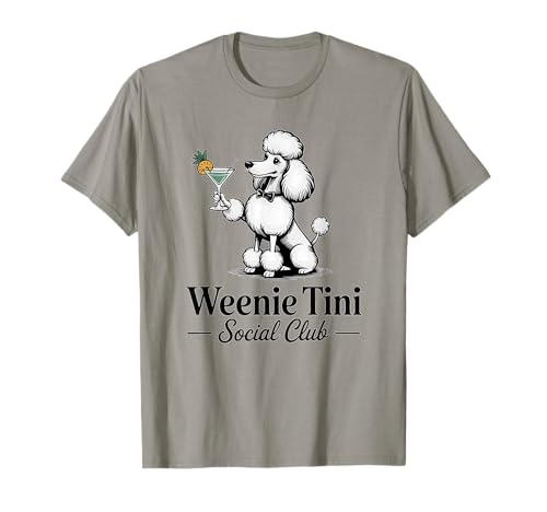 Cocktails & Pudel Social Club Pudel Design für Frauen T-Shirt Cocktails & Pudel Social Club Pudel Design für Frauen T-Shirt von Cocktail Enthusiasts and Poodle Lovers Co.