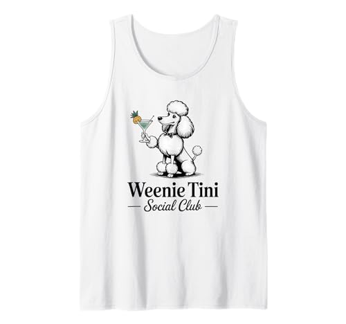 Cocktails & Pudel Social Club Pudel Design für Frauen Tank Top Cocktails & Pudel Social Club Pudel Design für Frauen Tank Top von Cocktail Enthusiasts and Poodle Lovers Co.